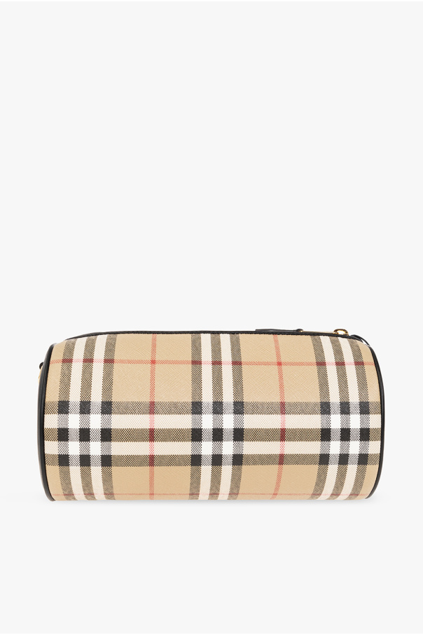 Beige 'New Barrel' shoulder bag Burberry - Gros plan sur la Beige 'New Barrel' shoulder bag Burberry - Gros plan sur la